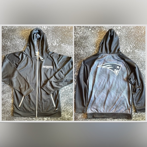 New England Patriots NFL Zubaz Full Zip Hoodie Size Large EUC - Picture 1 of 4